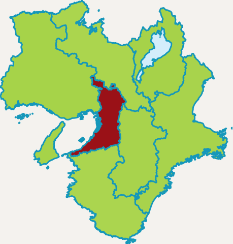 大阪府 関西地域の地図